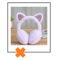 Oorwarmers katje lila